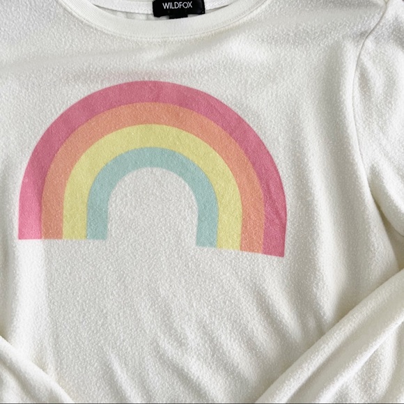 Wildfox After The Rain Sommers Rainbow Sweatshirt • Medium - Picture 4 of 7